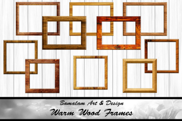 Download Warm Wood Rustic Scrapbook Frames - Frame Collection