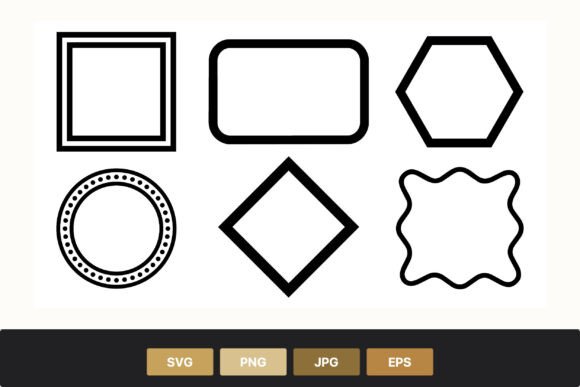 Download Black Geometric Shapes Set - Premium Resources