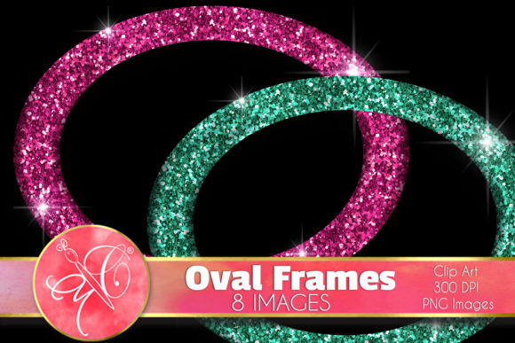 Download Glitter Oval Frames Clip Art - Frame Collection