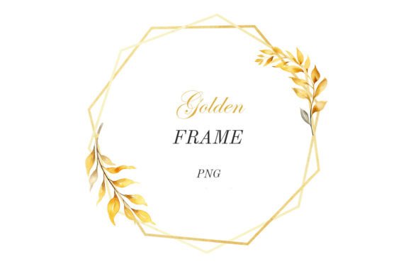 Download Golden Frame. Geometric Shapes - Premium Resources