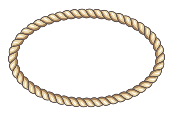 Download Rope Frame. Decorative Cord. Oval Shape - Frame Collection