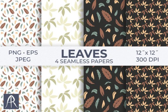 Download Simple Leaves Digital Paper Pack - Simple Collection