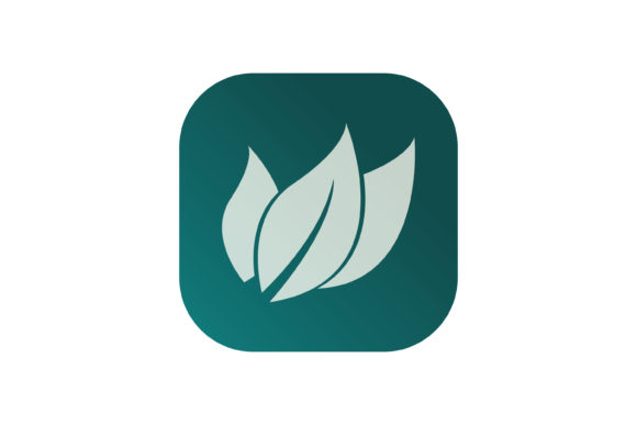 Download Three Simple Leaves Vector Apps Icon - Simple Collection