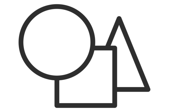 Download Geometric Shapes Icon. Drawing Symbol. D - Premium Resources