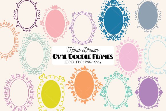 Download Oval Frame Color | Round Wreath Border - Frame Collection